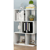 White 3 Level S Shape Storage Display Unit Bookcase Bookshelf Shelves Furniture