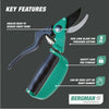 Strain Reducing Secateurs Plant Pruner Scissors Garden Cutter Hand Snips Tool
