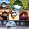 80mm Clear Crystal Ball | Glass Lens Sphere | Photography & Decoration | UK