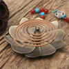 Incense Stick Holder Round Plate Buddhism Insense Ash Catcher Joss Cone Insence