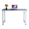Modern Black Computer Desk Writing PC Table Laptop Home Office Workstation 120cm