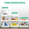 2-4 Tier Kitchen Bathroom Trolley Rack Holder Storage Shelf Organiser on Wheels