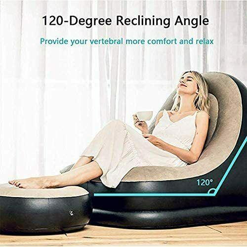 Inflatable Chair with Foot Rest Set