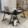 L Shaped Home Office Gaming Computer Desk PC Laptop Workstation Corner Desk D
