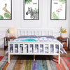 White Wooden Single Bed Frame Solid Pine 4FT6 Double Bed Frame 3FT Single Bed
