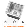 VEVOR 14"x12"x18" Drop in Ice Chest Ice Cooler Ice Bin Stainless Steel w/Cover