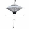 1500W Chain Hanging Electric Pendant Heaters Ceiling Patio Heater Outdoor Garden