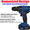 21V Electric Cordless Combi Drill with Tail Hammer Screwdriver Li-Ion Battery