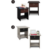 Furinno Dario End Table/ Night Stand Storage Shelf with Bin Drawer, Set of 2