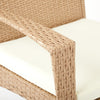 Mondeer Rattan Furniture Wicker Rocking Chair Living Room Garden Patio w/Cushion
