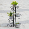4-Tier Metal Plant Stand Flower Pot Holder Display Shelf Garden Patio Outdoor UK