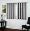 Thermal Blackout Eyelet Ring Top Bedroom & Kitchen Small / Short Window Curtains