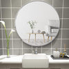 40/50/60/80cm Circle Wall Mirror Round Frame Home Bathroom Glass Mounted Vanity