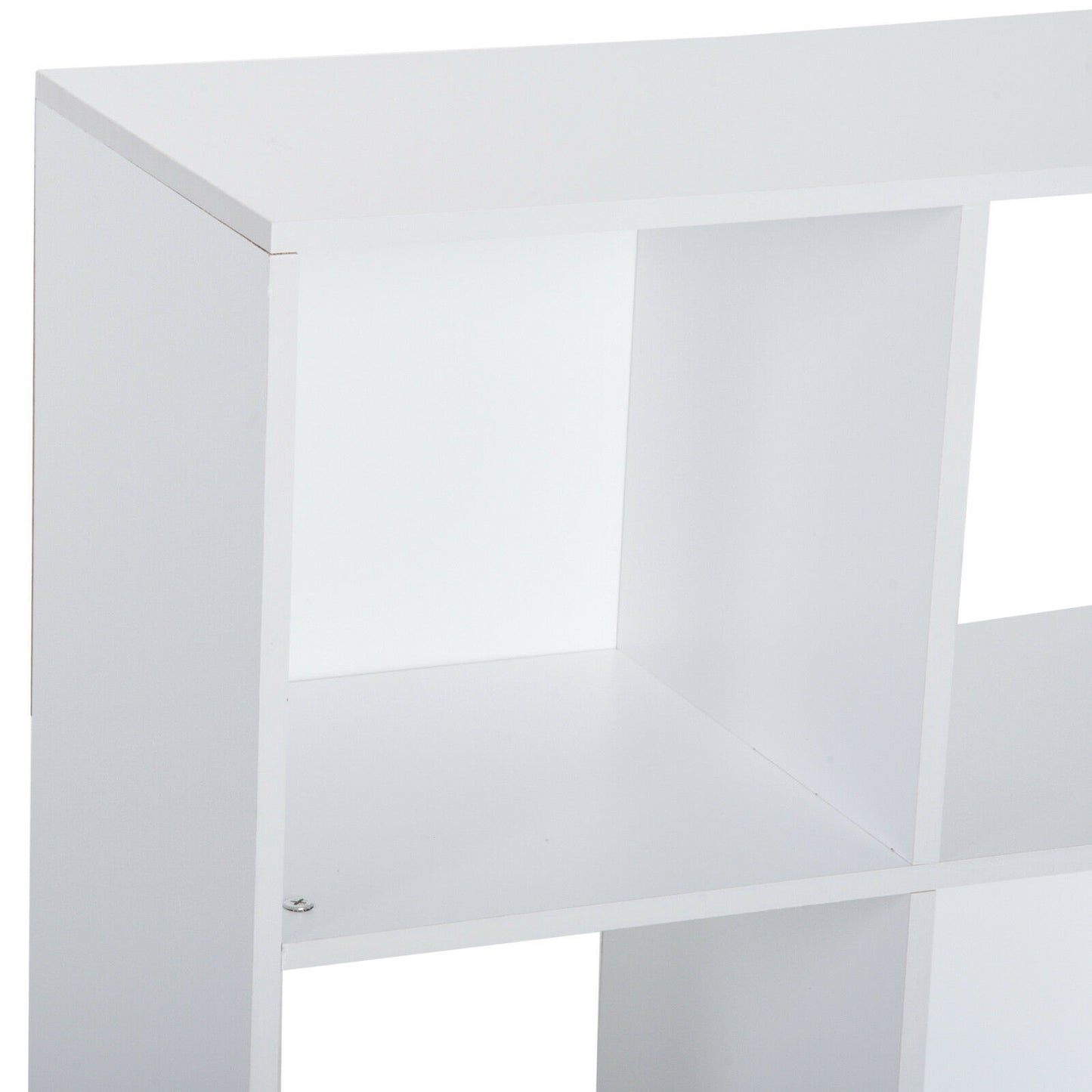 HOMCOM 9 Cube Wooden Bookcase Storage Cabinet Shelf Home Office Cabinet White
