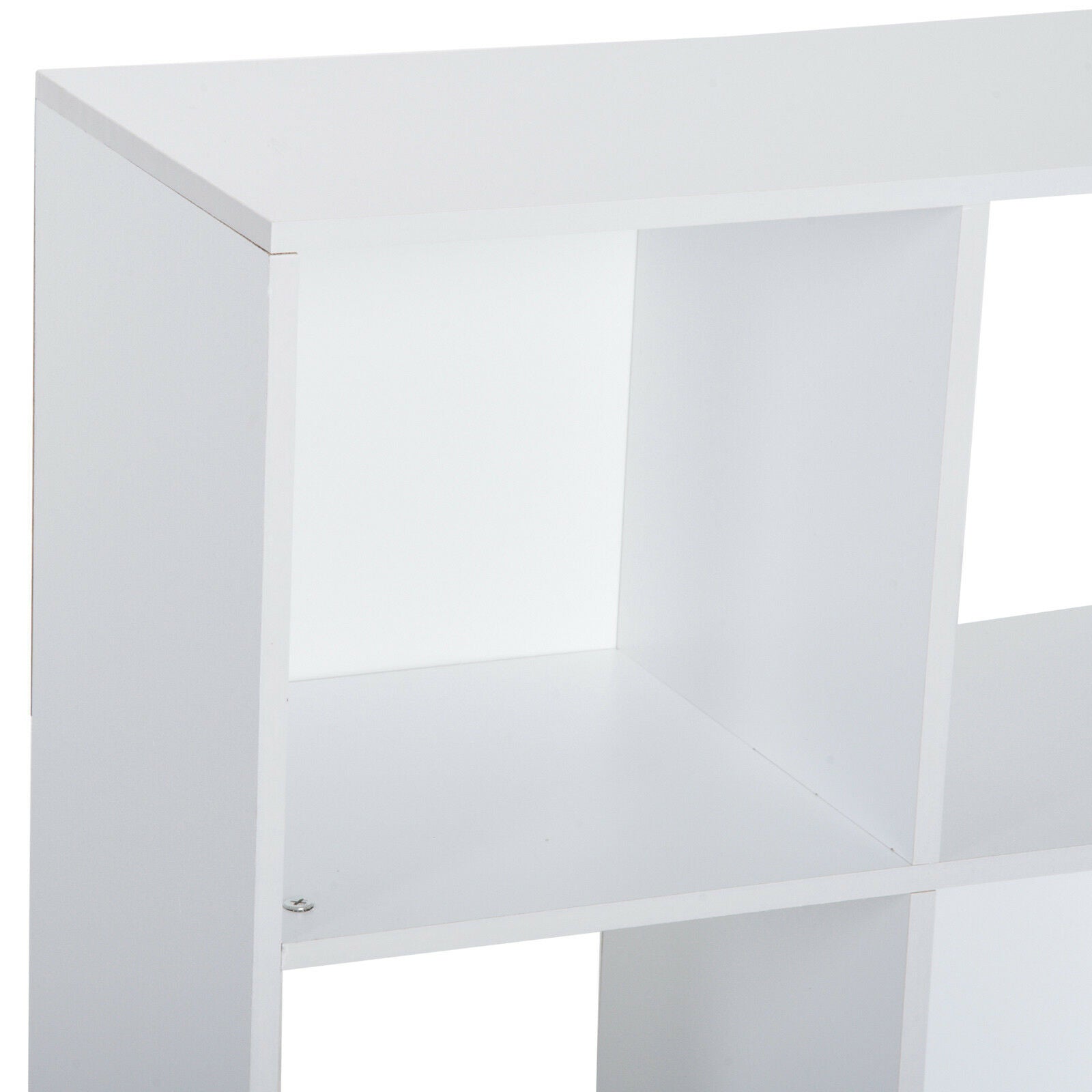 HOMCOM 9 Cube Wooden Bookcase Storage Cabinet Shelf Home Office Cabinet White