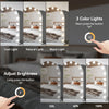 Hollywood Vanity Make Up Mirror with Lights 18-LED Tabletop Wall Metal 80x62cm