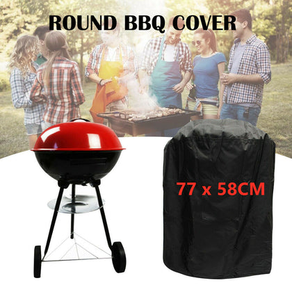Black Large Waterproof Outdoor Garden Kettle Barbecue/BBQ Chimney Grill UV Cover