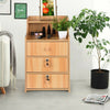 Nightstand Bedside End Table Bedroom Side Stand Accent Modern Storage Drawers
