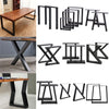 2pcs Industrial Steel Table Legs Box Trapezium X Shape A Frame Bench Coffee Desk