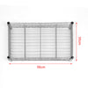 4 Tier Silver Metal Storage Rack/Shelving Wire Shelf Kitchen/Office Unit Stand