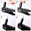 New Pop Rivet Gun With 60 Rivets 4 Heads Pvc Handle And Safety Catch