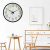 Wall Clock Illuminated / Solid Numerals Silent Retro Chic Decor 12-13inch Clocks