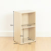 SALE 2 Tier Wooden Oak Cube Bookcase Storage Unit Shelving/Shelves Wood #150