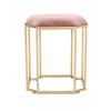 Pink Velvet Dressing Table Chair Vanity Table Stool Bedroom Makeup Dresser Seat