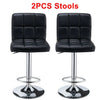 2x Bar Stools Gas Lift Swivel Stool Hub Club Cafe Breakfast Chairs PU Leather UK