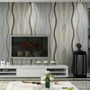 3D Curve Stripe Wallpaper Roll Non-Woven Wall Sticker Vinyl Textured Decals Deco