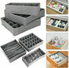 3pcs/Set Foldable Underwear Sock Bra Tie Draw Divider Boxes Wardrobe Organisers