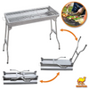 Barbecue Folding BBQ Charcoal Grill Stainless Steel Outdoor Patio Garden Picinic