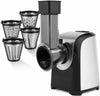 Electric Salad Maker Slicer Fruit Cutter Vegetable Grater Chopper 4 Cones Dicer