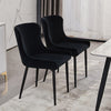 2X Velvet Dining Chairs Diamond Seat Padded Kitchen Dining room Chairs CLIPOP