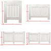 White Radiator Cover Grill Shelf Cabinet MDF Wood Modern Traditional Furniture