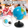 Roating World Globe Earth Map w/ Stand Geography Kids Children Toy Gif