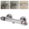 Bathroom Thermostatic Shower Bar Mixer Valve Tap Chrome Bottom Modern Desgin