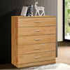 Chest Of Drawers Bedside Table Cabinet 5 Drawer Metal Handles Bedroom Furniture