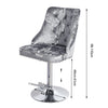 Crushed Velvet Bar Stools Gas Lift Breakfast Barstool Swivel Chairs Kitchen Pub
