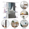 Bathroom Mirror Cabinet Vanity Medicine Storage Makeup Wall Cupboard Shelf White