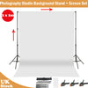 Adjustable Photo Backdrop Support Stand KIT Studio Background White Screen + Bag