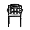 Garden Outdoor Patio Cast Alu Furniture Sets Square Table & 2/4 Chairs W/Cushion