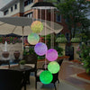 Colour Changing Hanging Wind Chimes Solar Powered LED Ball Lights Garden Outdoor