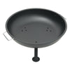 Round Fire Pit 3 Legs Patio Garden Bowl Outdoor Camping Patio Heater Log Burner