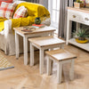 Cream Painted Nest of 3 Tables - Side Tables - Living Room - WW20