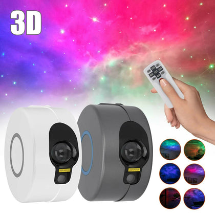 Galaxy Starry Night Light Laser Projector Ocean Wave Star Sky Party LED Lamp UK