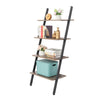 Industrial Ladder Shelf 4 Tier Bookcase Plant Flower Stand Storage Rack