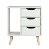 Bedside Table cabinets Luxury White 3 Drawers Bedroom Premium Quality Table UK