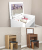 COMPACT DRESSING TABLE SET UNIT MAKEUP DRESSER DESK DRAWER & PADDED STOOL SEAT