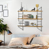 Industrial Wire Style Floating Shelves Adjustable Rustic Wall Shelf Room Display